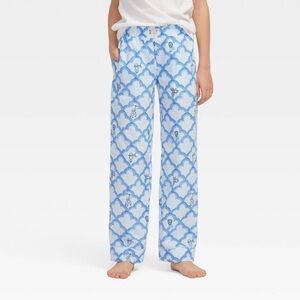 Roller Rabbit x Target Light Blue and White Patterned Monkey Pajama Pants